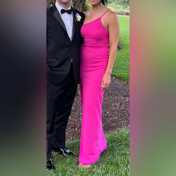 Keeper of My Heart Magenta One-Shoulder Maxi Dress - Picture 6 of 6